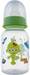 Biberon PP decorat 125 ml verde primii pasi 