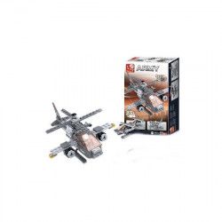 Blocuri de Constructie seria portavion elicopter Sluban 