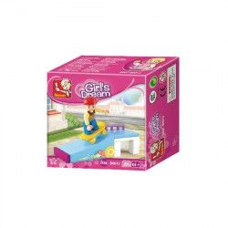 Blocuri de constructie Seria Visul Fetelor Parc Skateboard Sluban 