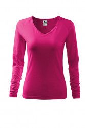 Bluza Malfini dama bumbac decolteu in V bumbac roz XS 