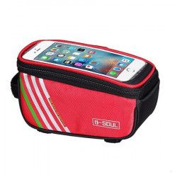 Borseta bicicleta cu husa telefon impermeabila montare pe cadru compatibila Samsung Galaxy S7 Edge S8 S8 Plus Note 5 8 i