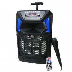 Boxa portabila JRH cu Bluetooth AUX-in Radio FM Cititor USB Card TF Microfon cu fir Telecomanda Negru 