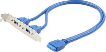 Bracket Gembird IDE20P Male la 2xUSB 3.0 45 cm 