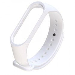 Bratara de schimb din silicon pentru Xiaomi Mi Band 3 / Mi Band 4 Culoare alba 