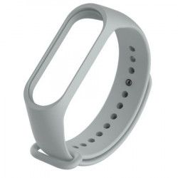 Bratara de schimb din silicon pentru Xiaomi Mi Band 3 / Mi Band 4 Gri 
