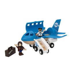 Brio Avion lemn cu scara 