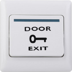 Buton de iesire incastrabil din plastic ND-EB02A Alb 