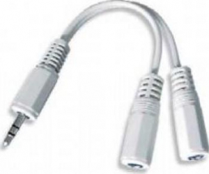 Cablu Audio Gembird spliter 3.5 jack to 2 x stereo socket 10cm 