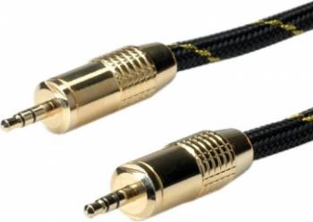 Cablu audio Roline Jack 3.5mm T - T ecranat 2.5m 
