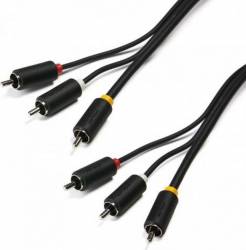 Cablu audio Serioux 3X RCA tata 1.5m 