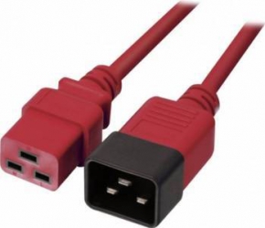 Cablu de alimentare Lindy L30123 IEC C19 la C20 1m Rosu 
