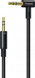 Cablu de date Mcdodo Audio Diamond Series Right Angle Jack 3.5mm Black 