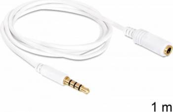 Cablu Delock Extensie Audio Jack 3.5mm 4 pini T-M 1m 