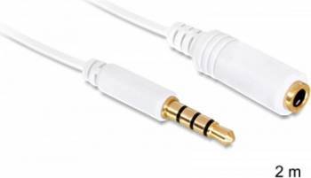 Cablu Delock Extensie Audio Jack 3.5mm 4 pini T-M 2m