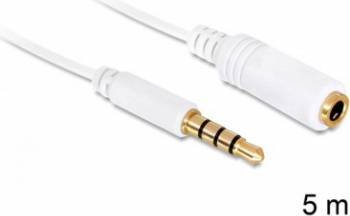 Cablu Delock Extensie Audio Jack 3.5mm 4 pini T-M 5m