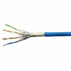 Cablu F-FTP Cat.6a ecranat 4x2xAWG231 500MHz LS0H Dca albastru 50 m cupru 