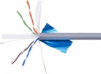 Cablu FTP CAT6 PNI F06 cu 4 perechi pentru internet 1 Gigabit si sisteme de supraveghere Rola 305m 