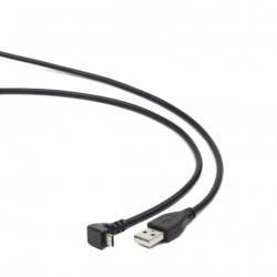 Cablu Gembird USB 2.0 la micro USB-B unghi sus-jos 1.8m Negru 
