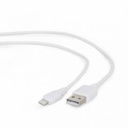 Cablu Gembird USB la iPhone Lightning 2m Alb 