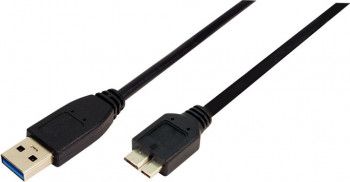 Cablu LogiLink USB Type-A - MicroUSB Type-B T-T 3m Negru 