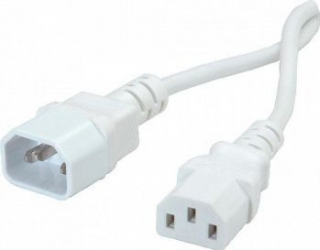 Cablu prelungitor alimentare PC Value 19.99.1516 C13 - C14 1.8 m Alb 