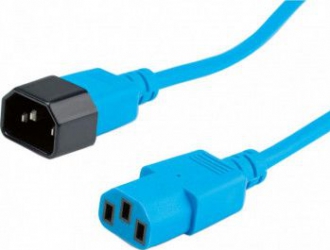 Cablu prelungitor alimentare Roline 19.08.1527 IEC 320 C14 - C13 0.8 m Albastru
