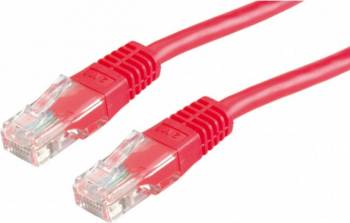 Cablu retea Value UTP cat. 6 10m Rosu 