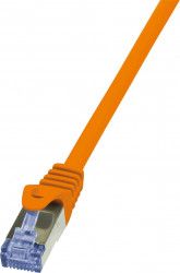 Cablu S FTP LogiLink Cat 6A 10G 0.25m Portocaliu 