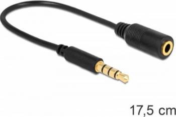 Cablu Delock jack 3.5mm 4 pini Tata-Mama 