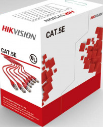 Cablu UUTP Hikvision DS-1LN5E-S Cat. 5E 4 x 24AWG Material cupru integral 305m 