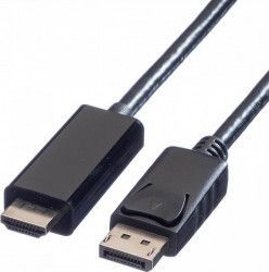 Cablu video Value Displayport la HDMI T-T 5m UHD 4K Negru 