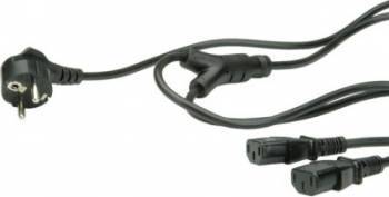 Cablu Y Value alimentare PC Monitor 1.8m Negru 