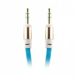 Cablu audio cu mufa Jack 3 5mm 80cm Albastru BBL335