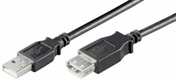 Cablu extensie USB A tata A mama 1 8m negru 