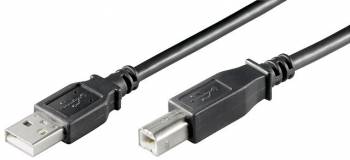 Cablu imprimata USB A tata B tata 1 8m negru 