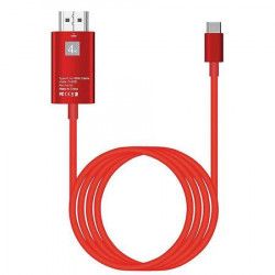 Cablu USB 3.1 Type C la HDMI 4K-Adaptor HUB pentru video HDMI 2 metri pentru Samsung Xiaomi si dispozitivele 