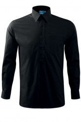 Camasa barbati Malfini bumbac neagra S maneca lunga 
