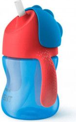 Cana cu pai Philips Avent 9 luni Blue-Red