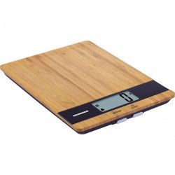 Cantar de bucatarie Bamboo platforma din bambus capacitate 5 kg functie cantarire lichide Maro 
