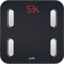 Cantar electronic Laica PS7015 180 kg Diviziune 100 g BMR BW FAT M Negru 