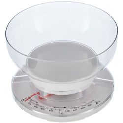 Cantar mecanic de bucatarie 2 kg alb 