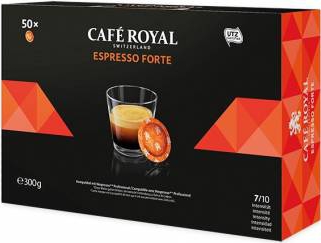 Capsule Cafe Royal Espresso Forte compatibile Nespresso Profesional 