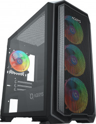 Carcasa AQIRYS Wezen Black ARGB MiddleTower Tempered Glass Resigilat 