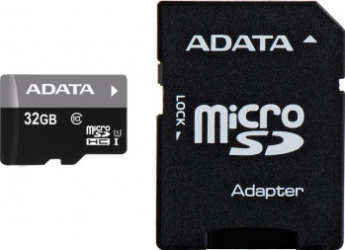 Card de Memorie ADATA Premier microSDHC UHS-I U1 32GB Class10+Ad ausdh32guicl10-ra1 