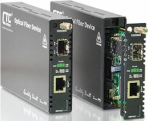Card media convertor CTC Union 10 100 1000Base-T 100 1000Base-X SFP Web Smart OAM-IP pentru sasiu FRM220