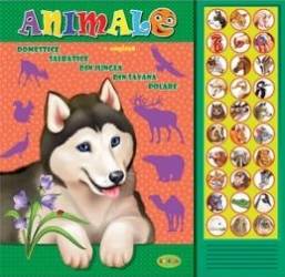 Carte cu sunete Animale romana+engleza - Inesa Tautu 