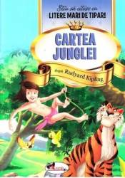 Cartea Junglei - Stiu sa citesc cu litere mari de tipar 