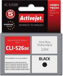 Cartus ActiveJet compatibil ac-cli-526bk Canon cli526bk 10ml Negru 
