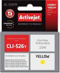 Cartus ActiveJet compatibil ac-cli-526y Canon cli526y 10ml Galben 