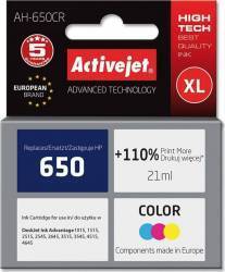 Cartus ActiveJet compatibil ac-hp 650 pentru HP cz102ae 21ml Color 